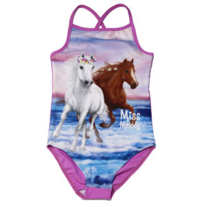 Miss Melody One Piece Purple Girl Swimsuit